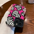 thumbnail image 4 of Love Heart Pink Zebra Print Personalized Silicone Case for Women Girls Compatible with iPhone Case (iPhone 11), 4 of 6