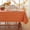 Orange, variant on Fall Orange Rectangle Tablecloth Buffalo Plaid Vinyl Table Cover - Wipeable Waterproof Anti-Slip Plastic Tablecloths for Autumn Harvest & Thanksgiving Holiday