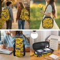 thumbnail image 5 of Yspwyqan Vintage Yellow Tractor 4Pcs Boys Backpack Set with Lunch Box Pencil Case Water Bottle Bag, 17 Inch Multi-Pocket Lightweight Bookbag for Elementary Middle School, 5 of 7