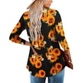 thumbnail image 2 of Traleubie Plus Size Tunic Tops Long Sleeve Casual Solid Henley V Neck Shirts for Women M-4XL, 2 of 8