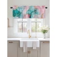 thumbnail image 2 of Valances for Windows Abstract Modern Rod Pocket Cafe Window Treatments Valance Curtains for Kitchen Bathroom Laundry Basement Windows 60"x14", 2 of 9