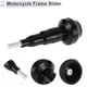thumbnail image 5 of Protector de guardabarros de aleación de aluminio de 10mm para slider de marco de motocicleta, protección contra choques, 56mm, 138mm, tornillo negro, 1 juego, 5 of 7