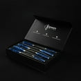 thumbnail image 5 of 8-piece Premium Japanese Kitchen Knife Set with Blue Resin Handle & Laser Damascus Pattern - Chef's Knife, Paring Knife, Bread Knife & More, 5 of 6
