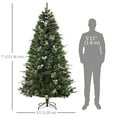 thumbnail image 3 of HOMCOM 7FT Artificial Snow Christmas Pine Tree Xmas Decoration w/ Pinecone, 3 of 10