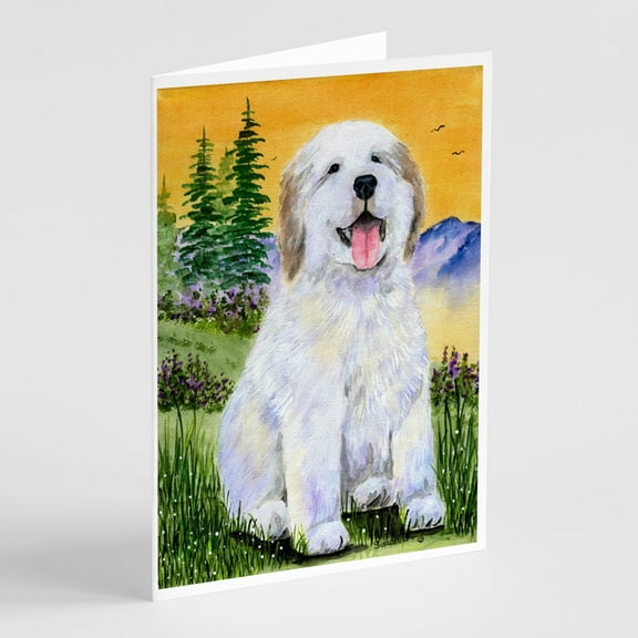 Great Pyrenees Greeting Cards and Envelopes Pack of 8