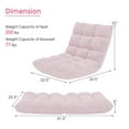 thumbnail image 2 of Canddidliike 14-Position Adjustable Cushioned Floor Chair-Light Pink, Convertible Flip Chair, Floor Lazy Sofa for Living Room Bedroom, 2 of 4