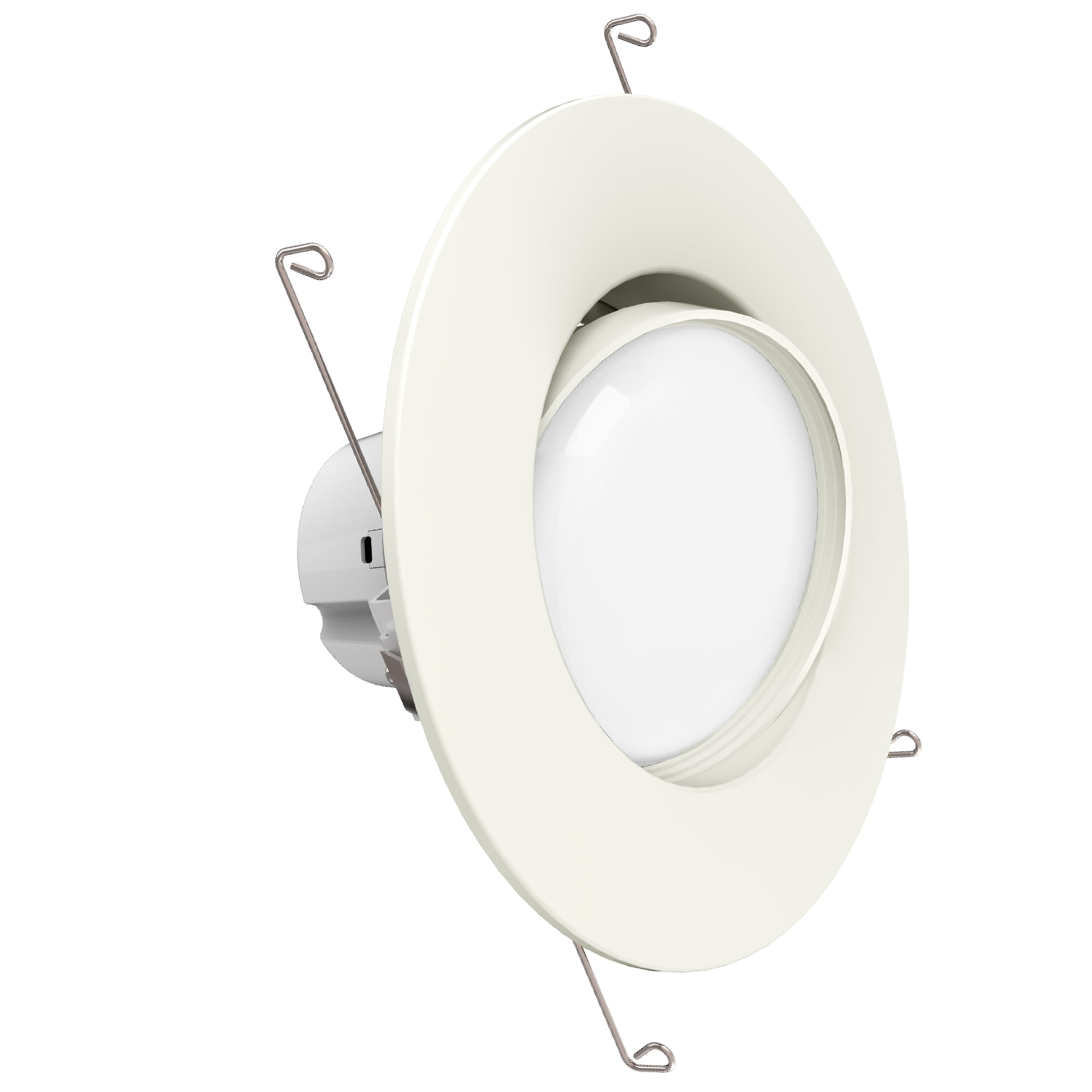 Sunco Lighting Inch/6 Inch Gimbal LED Downlight, 12W=60W, 5000K Daylight,  800 LM, Dimmable, Adjustable Recessed Ceiling Fixture, Simple Retrofit  Installation