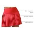 thumbnail image 4 of Falda CRZ YOGA Deportiva Plisada de Cintura Alta Roja XXS, 4 of 5