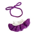 thumbnail image 4 of Muñeco de Peluche perfecl Vestido Tejido 15 cm 17 cm Violeta, 4 of 8