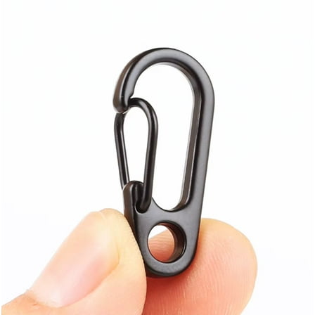 20-Pack Mini Carabiner Clips – Small Spring Snap Hook Keychains for Outdoor Hiking, Camping, Fishing & Backpack Accessories TIKA