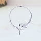 thumbnail image 3 of 1 collar elegante con cadena plegable para mujer, delicado collar tipo gargantilla (blanco), 3 of 7