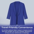 thumbnail image 6 of Sagefinds Travel Easy Jacket Long Sleeve - Open Front Lightweight Causal Design Jacket - Medium, 6 of 8