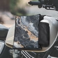 thumbnail image 2 of Uorisanigo ATV Saddle Bag, ATV Tank Bag Waterproof Marble Print Storage Bags with Bottle Holder for ATVs, UTV, Motorcycle, Snowmobile, Dirt Bike, 2 of 7