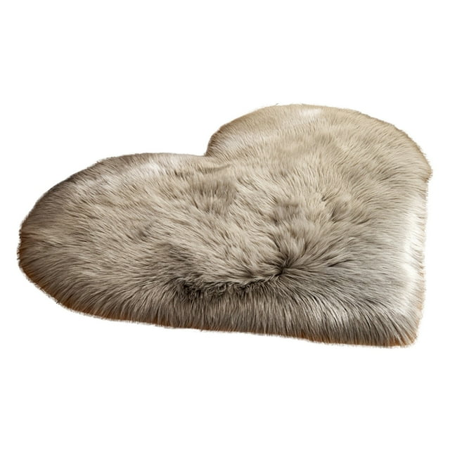 TIELUTT Wool Imitation Sheepskin Rugs Fu R Non Bedroom Shaggy Carpet Mats Super Area Rugs Throw Soft Blankets 5x8 Rugs Rug Soft Small Rug for Classroom