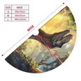 thumbnail image 3 of Yiaed Sunshine Jungle Dinosaur Print Christmas Tree Skirt , Tree SkirtsTree Mat for Christmas Winter Holiday Indoor Decorations-48", 3 of 7