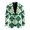 Argyle Golf Club Pattern, variant on Santa Nordic Pattern Single Breasted Suit Jackets, Single-Breasted Polyester Mens Dress Jackets for Business Casual Summer