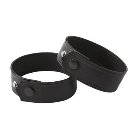 RUISINERY 1pair Alloys Buckles Arm Band Wide Leather Fashion Bracelet Vintage Wristband for Men and Women