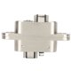 thumbnail image 1 of Bisagra oculta cruzada ajustable de aleación de zinc, accesorios para muebles, herrajes para puerta plegable, 1 of 10