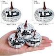 thumbnail image 3 of AKEGAMN Clearance! Silver Pumpkin Fall Decor Glitter Pumpkins For Decorating Artificial Craft Pumpkins For Thanksgiving Table Decorations Silver Pumpkin Fall Decor Glitter Pumpkins For Decorating Ar, 3 of 6