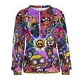 thumbnail image 2 of Brawl Stars Sweatshirts for Women Long Sleeve Crewneck Raglan Sweater Graphic Pullover Casual Comfy Tops L, 2 of 7