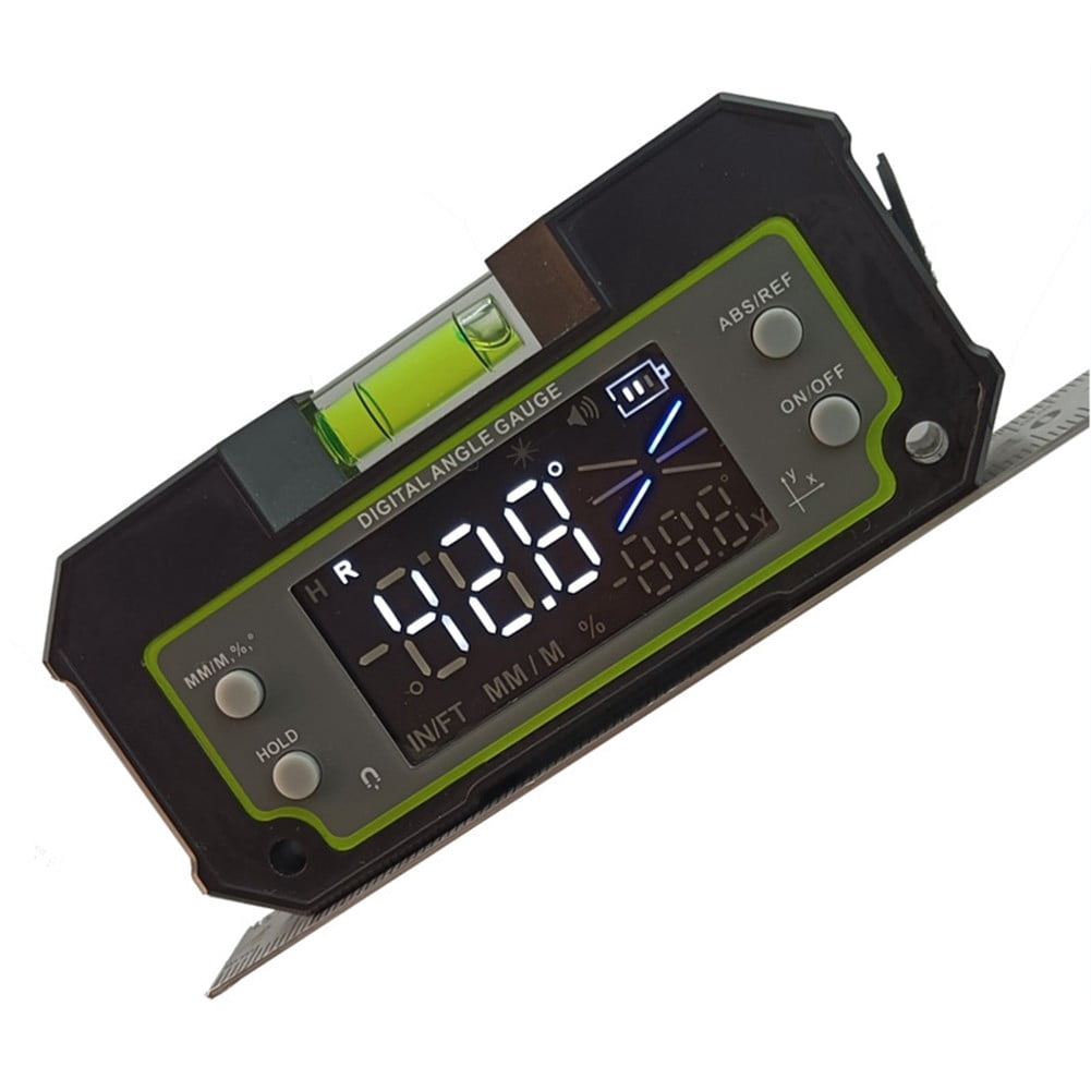yaaqii Digital Horizontal Inclinometer compatible-Bluetooth Dual Axis LCD Protractor