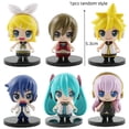 thumbnail image 1 of Nuevo Hatsune Miku sentado de 15cm, mariposa rosa, genio presionando fideos instantáneos, modelo de PVC, muñeca bonita de niña, colección de juguetes de PVC, 1 of 4