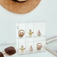 thumbnail image 3 of Acrylic Minifigure Display Case 2 Layers 6 Grid Clear Action Figures Display box 7.9x7.3x2.2inch Desktop Organizer Display Case Display Cabine for Mini Toys Collectibles or Stone 1pc, 3 of 7