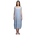 thumbnail image 1 of Moomaya Chemise de Nuit d'Allaitement à Col Rond Imprimé pour Femmes en Coton, 1 of 5