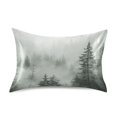 thumbnail image 7 of Yayeee Pillowcase Standard Size Set of 2 Satin Wrinkle Resistant Pillow Case, Foggy Forest, 7 of 7