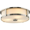 thumbnail image 5 of Gilliam Collection Three-Light Brushed Nickel New Traditional Flush Mount, 5 of 9