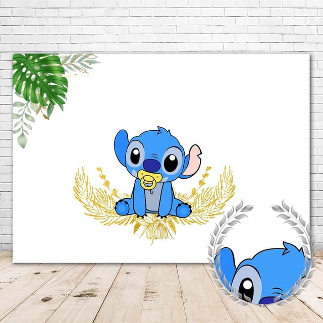 Telón de fondo ABINE Colorwonder Stitch Baby Shower para niño, 210 x 150 cm