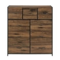 thumbnail image 5 of Mainstays 9 Drawer Fabric Dresser for Bedroom 40" Wide x 45" Tall, Brown, 5 of 9