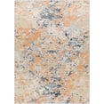 thumbnail image 2 of Pisa Orange/Blue 6'7" x 9' Modern Rectangle Area Rug, 2 of 6