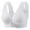 White, variant on Fouhkni Front Closure Bras for Older Women Plus Size Wireless Comfy Bras Seniors Full Support Daily Bra
