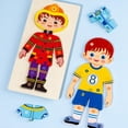 thumbnail image 4 of Niños Ocupaciones Trabajos Juguetes Rompecabezas de madera para niños 6-8 Lindo juego de mesa, 4 of 5