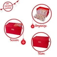thumbnail image 4 of Simplify 112-Count Christmas Ornament Storage Box in Red, 4 of 8