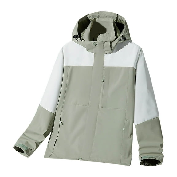 Zpanxa Men's Lightweight Windproof Cycling Coat for Spring Outdoor Riding, Thin Mountain Climbing Work Jacket with Water Resistant Green XL