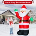 thumbnail image 6 of GOOSH Christmas Inflatables 8.8 FT Santa Claus Inflatable Shaking Hand, Santa Inflatables Blow Up Santa with Built-in LED Light, Outdoor Christmas Decorations Clearance for Xmas Holiday Party, 6 of 7