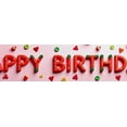 thumbnail image 4 of Strawberry Themed Happy Birthday Banner Party Decoration Backdrop Background Photo Props for Birthday Parties Kids Celebrations Family Gatherings and Photo Shoots, 4 of 7
