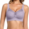 thumbnail image 2 of Afdoent Bras for Women Seamless Lace Backless Bra Push Up Lift Fixed Cup Vest Style Wireless Comfy Everyday Bra, 2 of 7