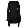 thumbnail image 2 of Hoodie for Women Irregular Hem Sweatshirt Hooded Pocket Pullover Winter Autumn Jumper Long Tops to Wear with Leggings Plus Size Casual Long Sleeve Loose Solid Hoodies, 2 of 7