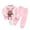 Pink, variant on Zwiiyzr 2025 1-6T Toddler Little Boys Girls Sweatsuit Fuzzy Outfits Long Sleeve Sweatshirt Fall Winter Clothes Two-Piece Casual Sports Set Pink