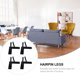 thumbnail image 3 of KAKOWELY Patas Para Muebles De Hierro Fundido En U Color Negro Soporte Estable Para Mesas Y Gabinetes, 3 of 7