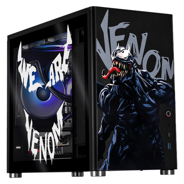 PC Gamer IA Xtreme PC Gaming AMD Radeon RX 9060 Ryzen 7 5700 16GB SSD 1TB Sistema Liquido WIFI Venom-Spider Productividad Versátil Acelerada con IA