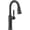 Matte Black, variant on Delta 9984-Dst Renaldi 1.8 GPM Single Hole Pull-Down Bar/Prep Faucet - Lumicoat Arctic