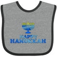 thumbnail image 3 of Inktastic Happy Hanukkah with Menorah Boys or Girls Baby Bib, 3 of 4