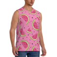 thumbnail image 2 of Balery Watermelon Camisetas sin mangas para hombre, absorbe la humedad y protege contra el mal olor.-Medium, 2 of 7