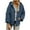 Blue, variant on CHUMUD Women's Hooded Padded Coat Casual Long Sleeve Lightweight Full Zip Quilted Jacket Winter Warm Outerwear with Pockets