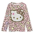 thumbnail image 2 of Hello Kitty Women's Pajama Sets Long Sleeve Pajamas Top And Pants Sleepwear Nightwear Soft Pjs Lounge Sets, 2 of 8