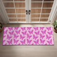 thumbnail image 2 of Pink Butterfly Pattern Door Rugs,Washable Non Slip Door Mats Indoor,Decorative Door Mats,Entry Mat Indoor for Entrance,Bedroom,Kitchen,Bathroom,16"x47", 2 of 6